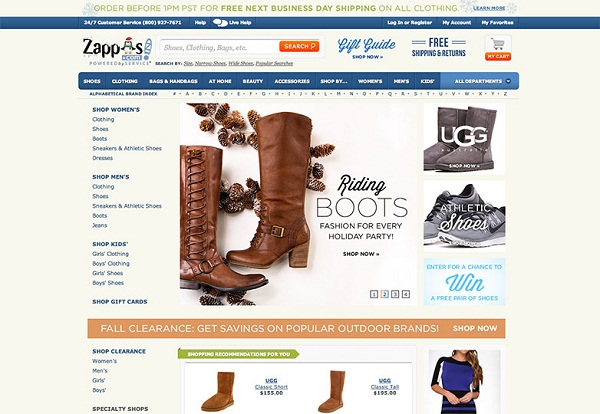 7 Black Friday rules for maximizing your sites conversions photo zappos
